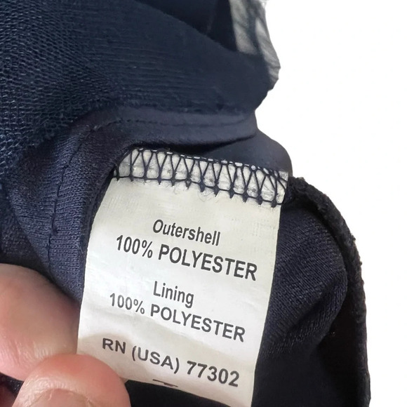 Zara Trafaluc Collection sleeveless blue button back dress w/tule dots medium - Picture 7 of 8